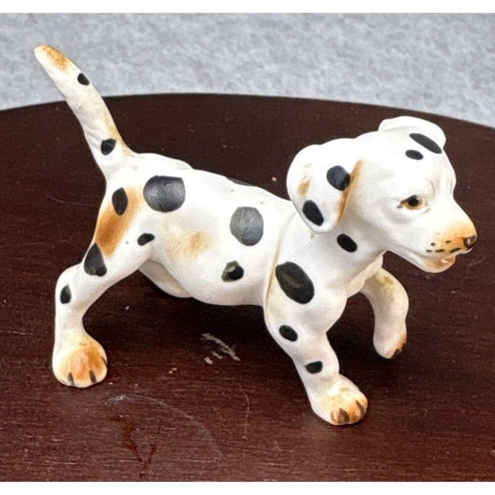 Bone China Dalmatian Puppy Figurine Bone China Japan